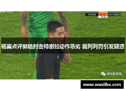 杨翼点评郭皓肘击特谢拉动作恶劣 裁判判罚引发疑惑